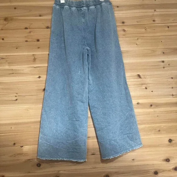 Aerie Light Wash Wide Leg 02 F 0 - Picture 5 of 6